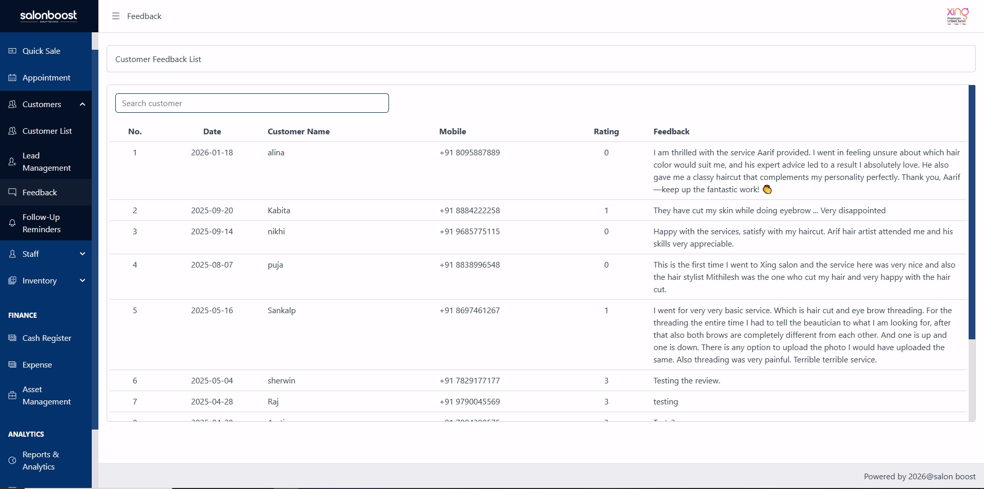 Smart Google review management system protecting salon rating